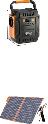 Immagine prodotto di Stazione di alimentazione portatile, uscita da 200 W, opzioni di ricarica versatili, pannello da 1728Wh