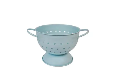 Produktbild von Isabelle Rose Retro Küchensieb Metall Nudelsieb Herzmotiv ca. Ø 29 x 15,5 cm
