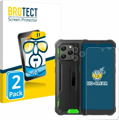 Produktbild von 2x Für Blackview BV5300 Plus (Display+Kamera) Schutzfolie BROTECT Displayschutz Display Schutz Folie Klar Transparent
