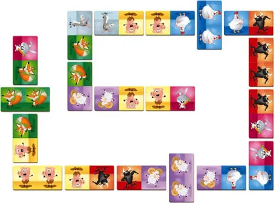 Produktbild von Janod Dominoes Game Dominos Rigolooo Brettspiel Mehrfarbig 3-7 Years Mehrfarbig 3-7 Years