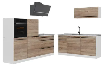 Imagen del producto de Mueble de cocina Vicco R-Line Sonoma/Blanco 220 cm encimera Mármol, Model 67115