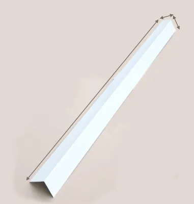 Produktbild von Winkelbleche Blechwinkel Kantbleche Dachbleche Abschlußbleche Dach Alu weiss RAL 9010 (30mm x 30mm)