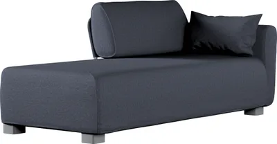 Produktbild von Dekoria Bezug für Mysinge Recamiere Sofa, dunkelblau, Sofahusse, Mysinge Recamiere