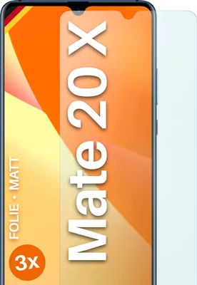 Produktbild von moex® 3x Schutzfolie kompatibel mit Huawei Mate 20 X - Displayschutzfolie Anti Reflex Folie, Matt