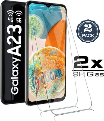 Produktbild von 2X Samsung Galaxy A23 4G 5G - Panzerglas Glasfolie Display Schutz Folie Glas Screen 9H Hart Echt Glas Displayschutzfolie 2 Stück