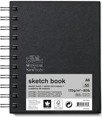 Immagine prodotto di Libro di schizzi a spirale WINSOR & NEWTON, A6 50 listů