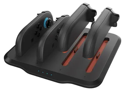 Produktbild von Für Nintendo Switch 2 Controller Ladestation Ladeanzeige Überladeschutz Schwarz