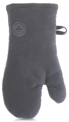 Produktbild von Ofenhandschuh aus Baumwolle mit Magnet, grau, 32 cm