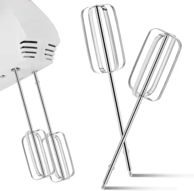 Produktbild von Edelstahl-Rührbesenaufsätze für Handmixer im 2er Set als Ersatzteile