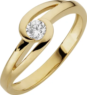 Produktbild von Orolino Ring 333/- Gold gelb 052 (16,6) Zirkonia weiß 067370150