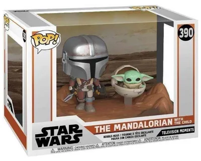 Produktbild von Star Wars - The Mandalorioan with the Child 390 - Funko Pop! - Vinyl Figur