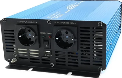 Produktbild von Spannungswandler 24V 230V Blau Reiner Sinus Wechselrichter: 1500 W
