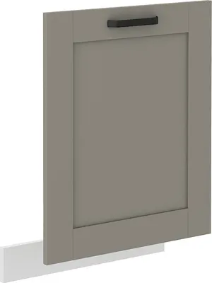 Image de Porte pour lave-vaisselle encastrable LAILI – 60x72 cm, gris clair / blanc