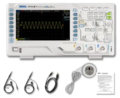 Oszilloskop DS1202Z-E, 200 MHz, 2 Kanäle, 7-Zoll-Display