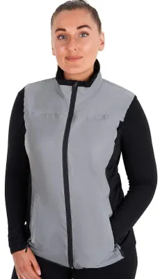 Produktbild von BTR reflektierende Warnweste Fahrrad - Laufen - Joggen - Reflektorweste - Reflektierende Jacke für Damen. 3 Taschen – 2 Taschen mit Reißverschluss an der Seite und 1 am Rücken
