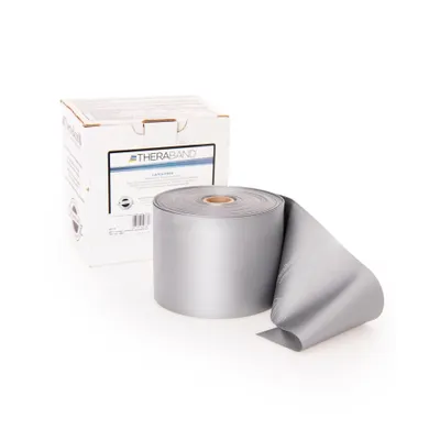 Produktbild von TheraBand latexfrei 22,85 m super stark silber Übungsband
