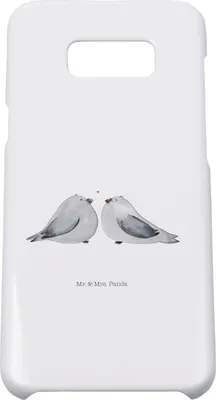 Produktbild von Mr. & Mrs. Panda Samsung Galaxy S8 plus Handyhülle  Turteltauben Liebe - Weiß - Geschenk, Cover, Handy Case, Verliebt, Hülle, Verheiratet, Pärchen, Hochzeitstag, Freundin