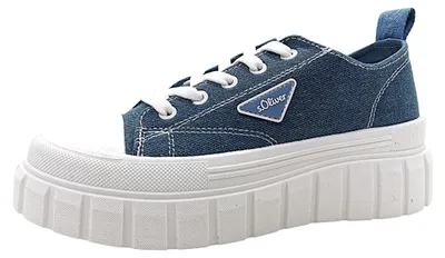 Productafbeelding van s.Oliver Damenschuhe Schnürschuhe Sportive Blau Freizeit