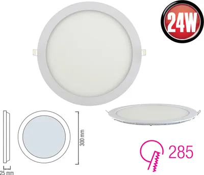 Immagine prodotto di 24w LED pannello sottile luce da incasso pannello da soffitto lampada da soffitto bianco caldo rotondo Ø 300mm