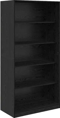 Produktbild von Kleiderschrank mit Regal Schwarz Eichen-Optik 100 x 50 x 200 cm