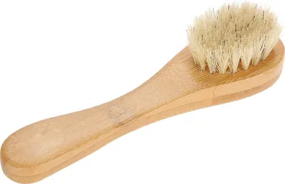 Produktbild von Gesichtsbürste mit Holzgriff, Peeling-Reinigungsbürste für die Haut