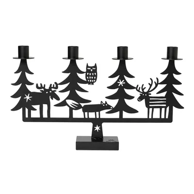Immagine prodotto di Bengt & Lotta - Portacandele Christmas Forest a 4 luci, nero