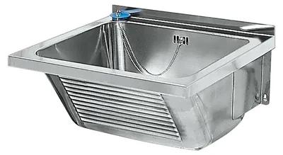 Obrázok produktu pre Umývadlo KWC AR, SIRIUS, nerezová oceľ, 470x240x430 mm, stredový odtok