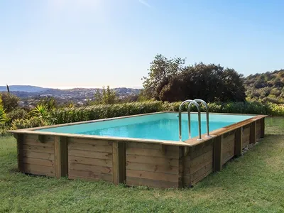 Produktbild von Holzpool-Set rechteckig "Tampa 145" - 7,20 x 4,20 x 1,44 m