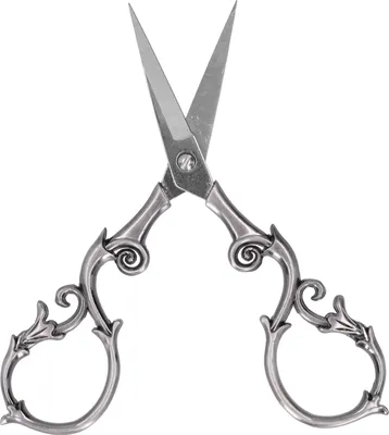 Obrázek produktu pro Retro nůžky, vintage šicí nůžky s ergonomickými rukojeťmi, vyšívací nůžky z nerezové oceli pro kutily (STŘÍBRNÉ)