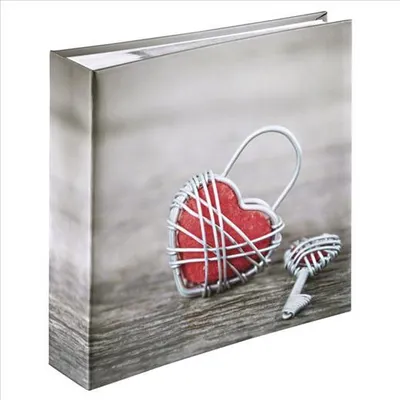 Immagine prodotto di Album fotografico Hama memo RUSTICO METAL HEART 10x15/200, campo di descrizione, retrattile