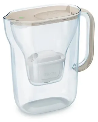 Produktbild von Brita Style Essential + 3 Maxtra Pro Pure Performance, Pitcher-Wasserfilter, 2,4 l, Transparent, Sand
