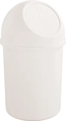 Produktbild von helit Abfalleimer mit Push Einwurfklappe 6 Liter weiß