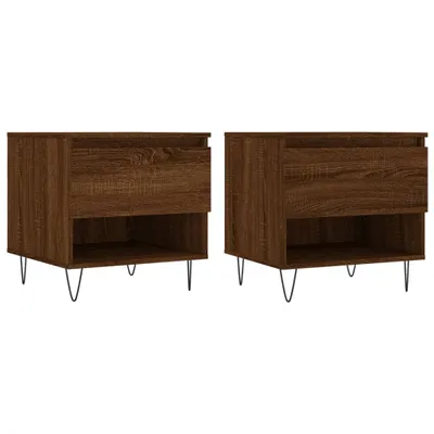 Produktbild von vidaXL Couchtische 2 Stk. Braun Eichen-Optik 50x46x50 cm Holzwerkstoff
