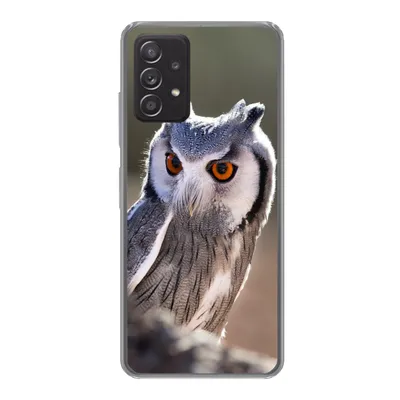 Produktbild von MuchoWow® Handyhülle Schutzhülle Hülle für Samsung galaxy a73 Eule - Makro - Tier Silikon Softcase Handy Hülle - Handyhülle