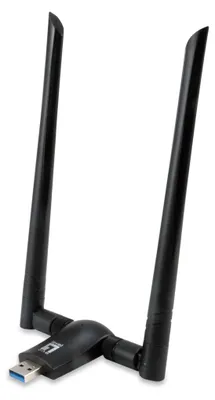 Obrázek produktu pro LevelOne WUA-1810E, Bezdrátový, USB, WLAN, Wi-Fi 5 (802.11ac), 867 Mbit/s, Černá