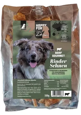 Produktbild von HAPPY FOR Dogs Natur Gourmet Rindersehnen 500g