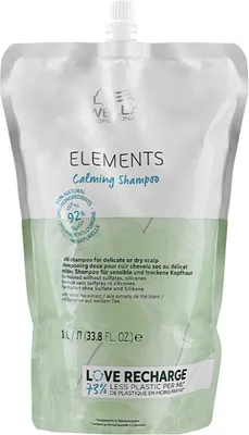 Image de Wella New Elements Shampoo Calm 1000ml - shampooing cuir chevelu sensible
