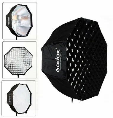 Image de Godox SB-GUBW120 - Boîte à lumière de 120 cm avec grille