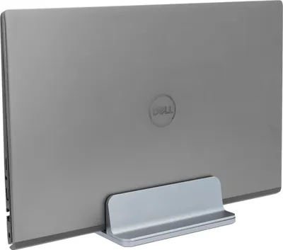 Produktbild von QUVIO Laptop-Speicherunterstützung aus Metall - Vertikale Laptop-Unterstützung - Vertikaler Laptop-Ständer - Laptop-Speicherbasis - Grau