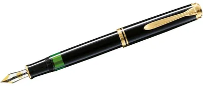 Produktbild von Pelikan M600, Schwarz, Gold, Integriertes Befüllsystem, Diamond, Harz, Gold, Kursiv nib, Gold/Rhodium