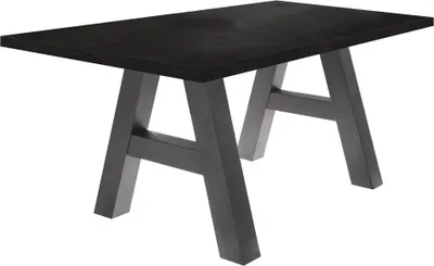 Produktbild von Esszimmertisch Elia 4 180 x 90 x 75 Esstisch Graphit/Schwarzstahl 13285-180