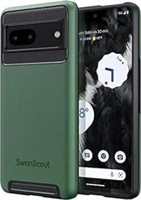 Produktbild von Google Pixel 7 Schutzhülle Dunkelgrün Robust