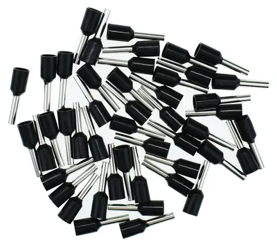 Produktbild von Aderendhülsen 1,50mm² (schwarz), isoliert, 50 Stück