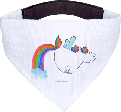 Produktbild von Mr. & Mrs. Panda Hunde Halstuch Einhorn Fliegendes Pferd - Weiß - Geschenk, Realität, Hund, Glitzer, Für, Regenbogen, Spielen, Unicorn, Tuch