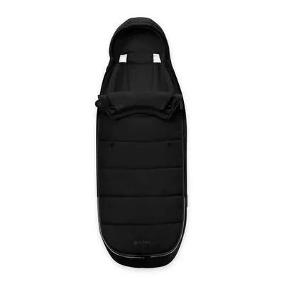 Produktbild von Cybex Gold Fußsack Black, warm bis -10°C, Teddyfleece, wasserabweisend, 4-Wege-Reißverschluss, Kinderwagen 6M–3J