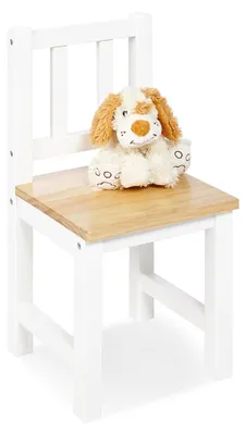 Produktbild von Pinolino Kinderstuhl 'Fenna', weiß/natur Vollmassiv: Kiefer, weiß und klar lackiert
