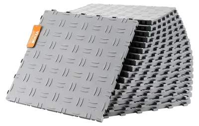 Image de VEVOR Carreaux de garage 305 x 305 x 13,4 mm 50 pcs. Tapis de protection du sol Antidérapant & Robuste