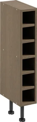 Produktbild von Regalunterschrank 15 cm küchemöbel ohne Arbeitsplatte, Sorento D15P Dunkle Eiche