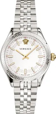 Produktbild von Versace VEHU00320 Hellenyium silber gold Edelstahl Armband Uhr Damen NEU