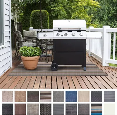Produktbild von Grillschutzmatte Asti BBQ Grillmatte Grillteppich Grillunterlage schwer entflammbar 90x180 cm